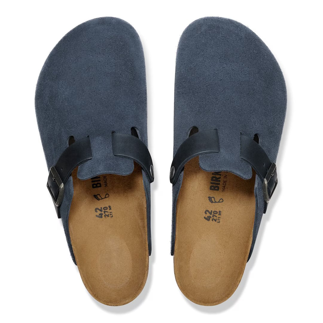 Boston Suede Leather - New Navy