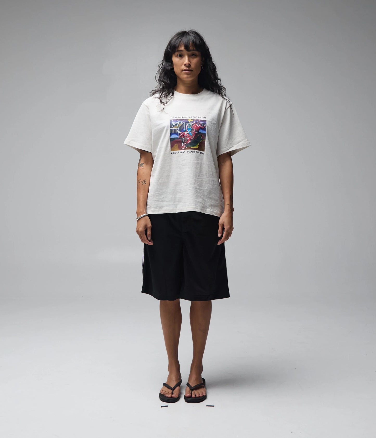Former x Rage Rodeo Shrunken Tee - Bone
