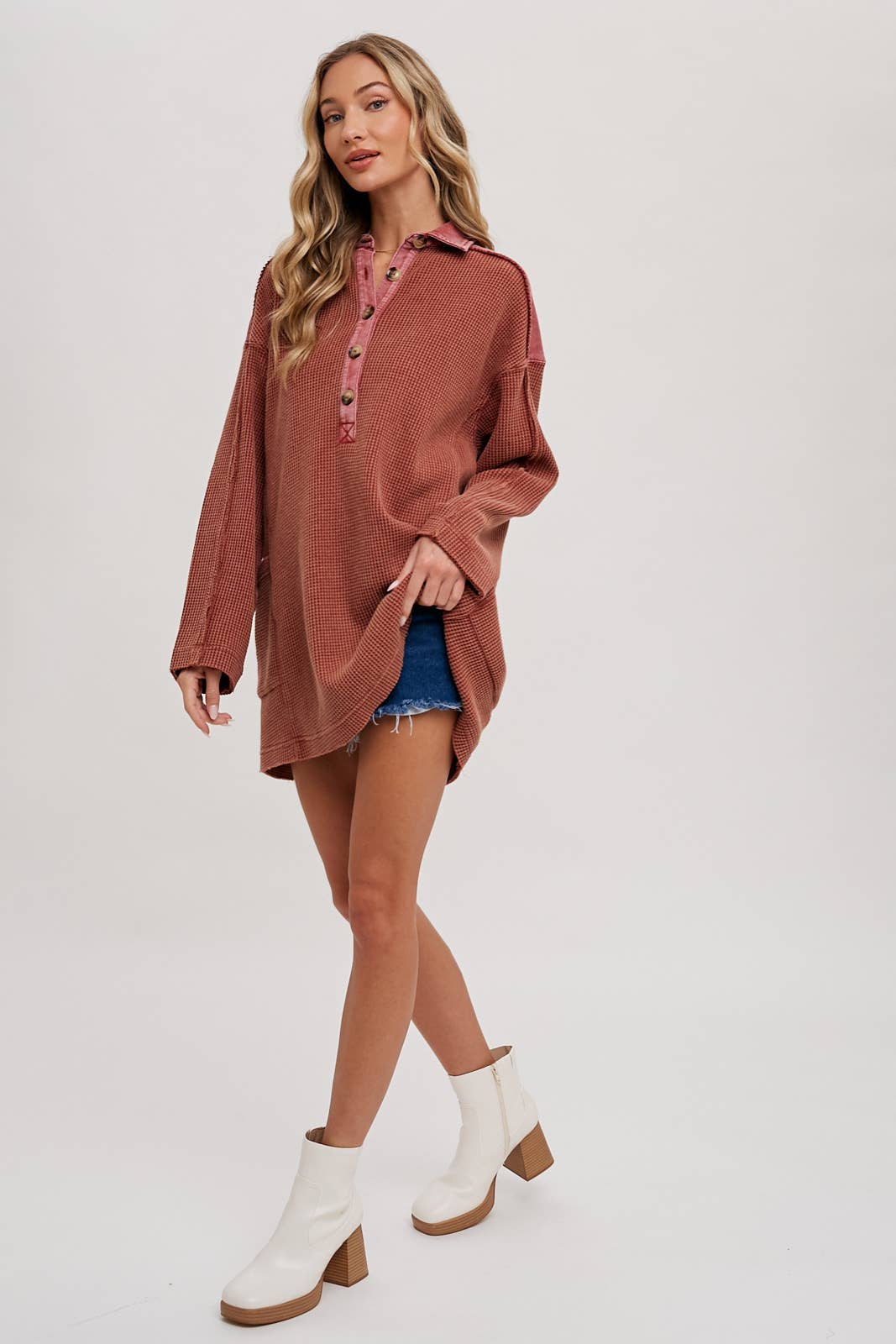 Thermal Henley Tunic