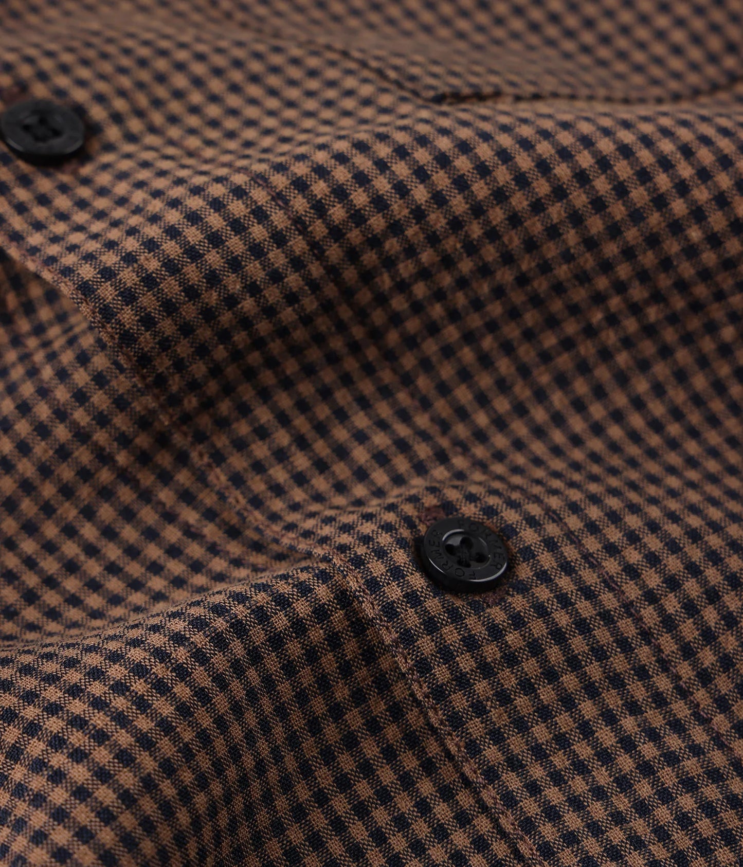 Former Vivian Check S/S Shirt - Brown