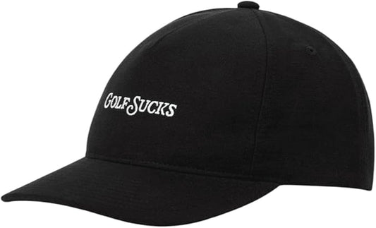 Golf Sucks Hat - Black
