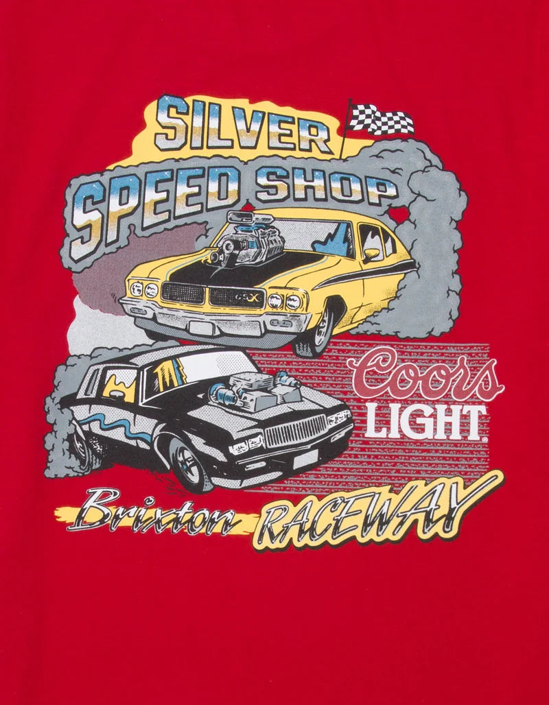 Brixton x Coors Light Raceway T-Shirt - Red