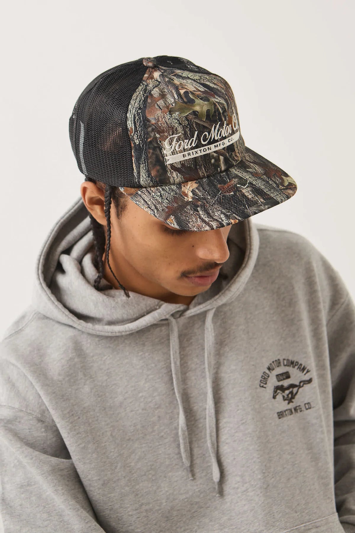 Brixton x Ford Trucker Hat - Boxwood Green