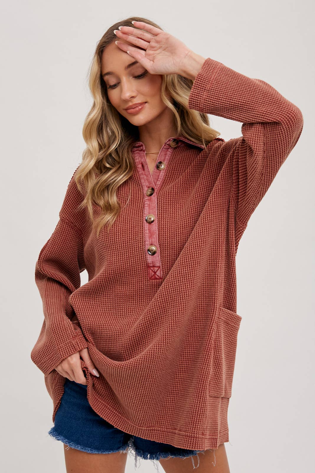 Thermal Henley Tunic