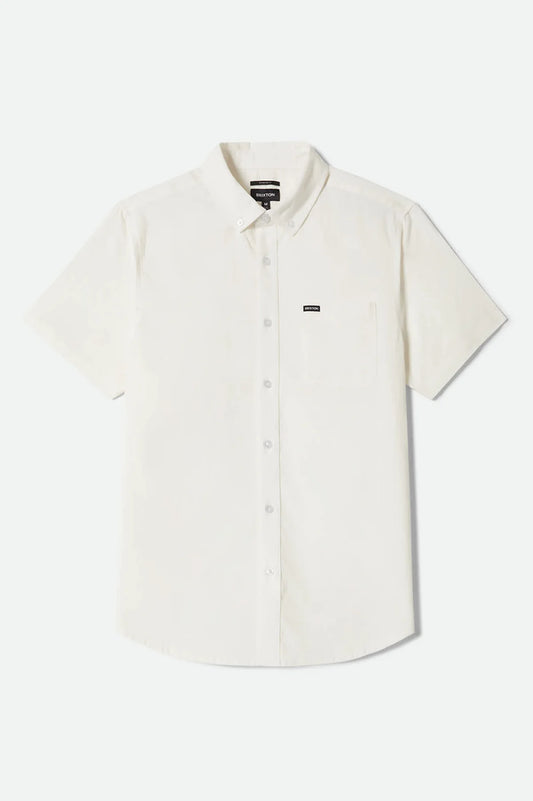 Brixton Sanford Oxford S/S Shirt - Off-White