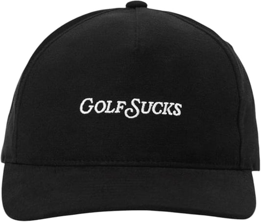 Golf Sucks Hat - Black