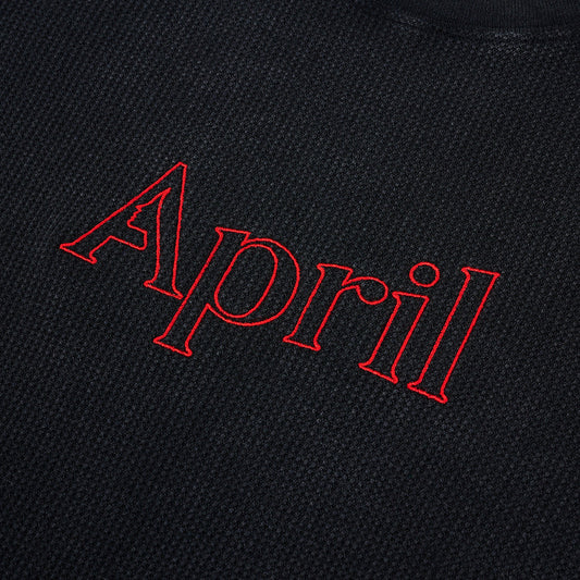 April Skateboarding Thermal L/S - Black/Red