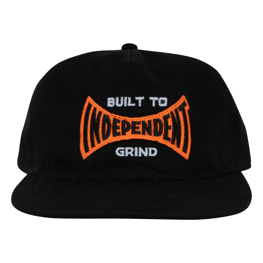 Independent BTG Span Unstructured Snapback Hat - Black