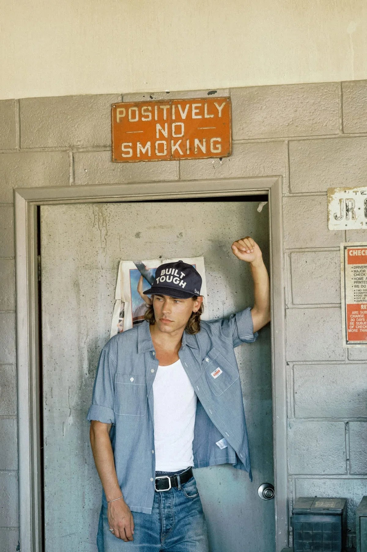 Brixton x Ford Built Tough Hat - American Navy