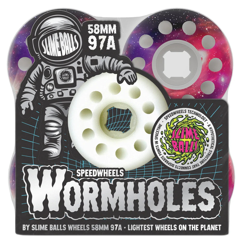 OJ Worm Holes 97a White 58mm Wheels