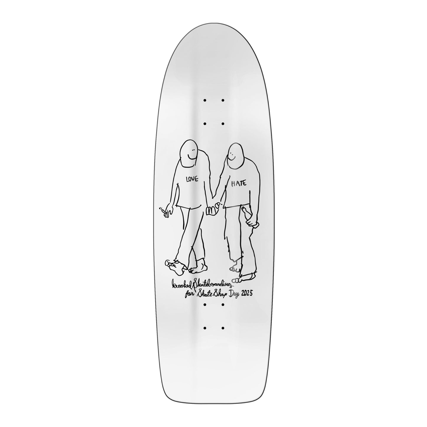 2025 Skate Shop Day X Krooked Beamer Love Deck 10.75