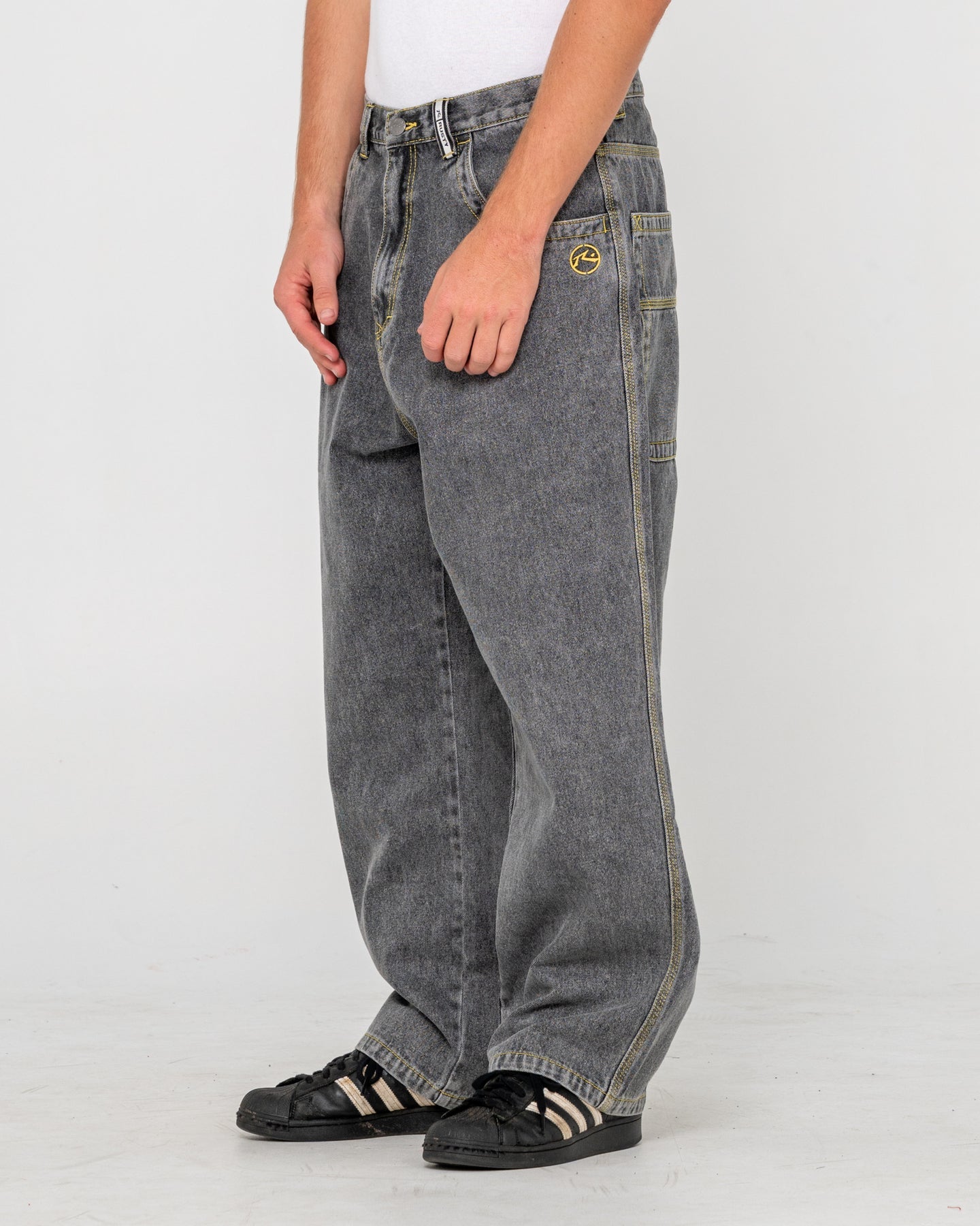 Rusty Redemption Baggy Jean - Washed Black 2