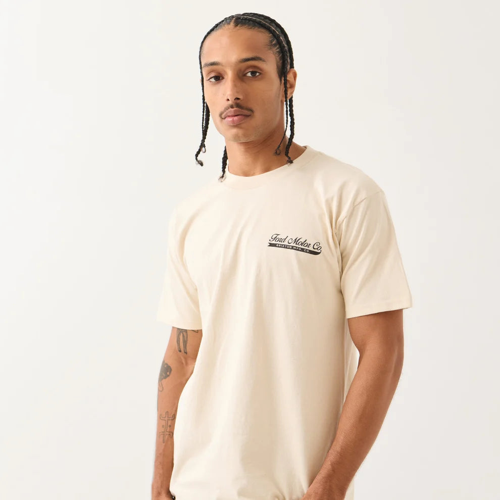 Brixton x Ford 71’ Pickup Tee - Wimbledon White