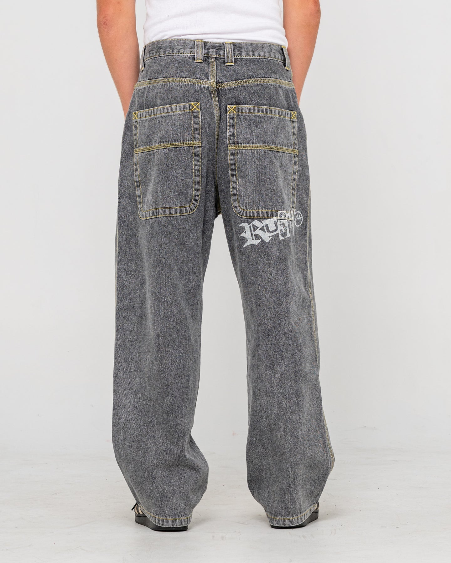 Rusty Redemption Baggy Jean - Washed Black 2