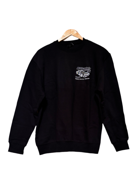 HUF x GReddy Retro Mod Crewneck - Black
