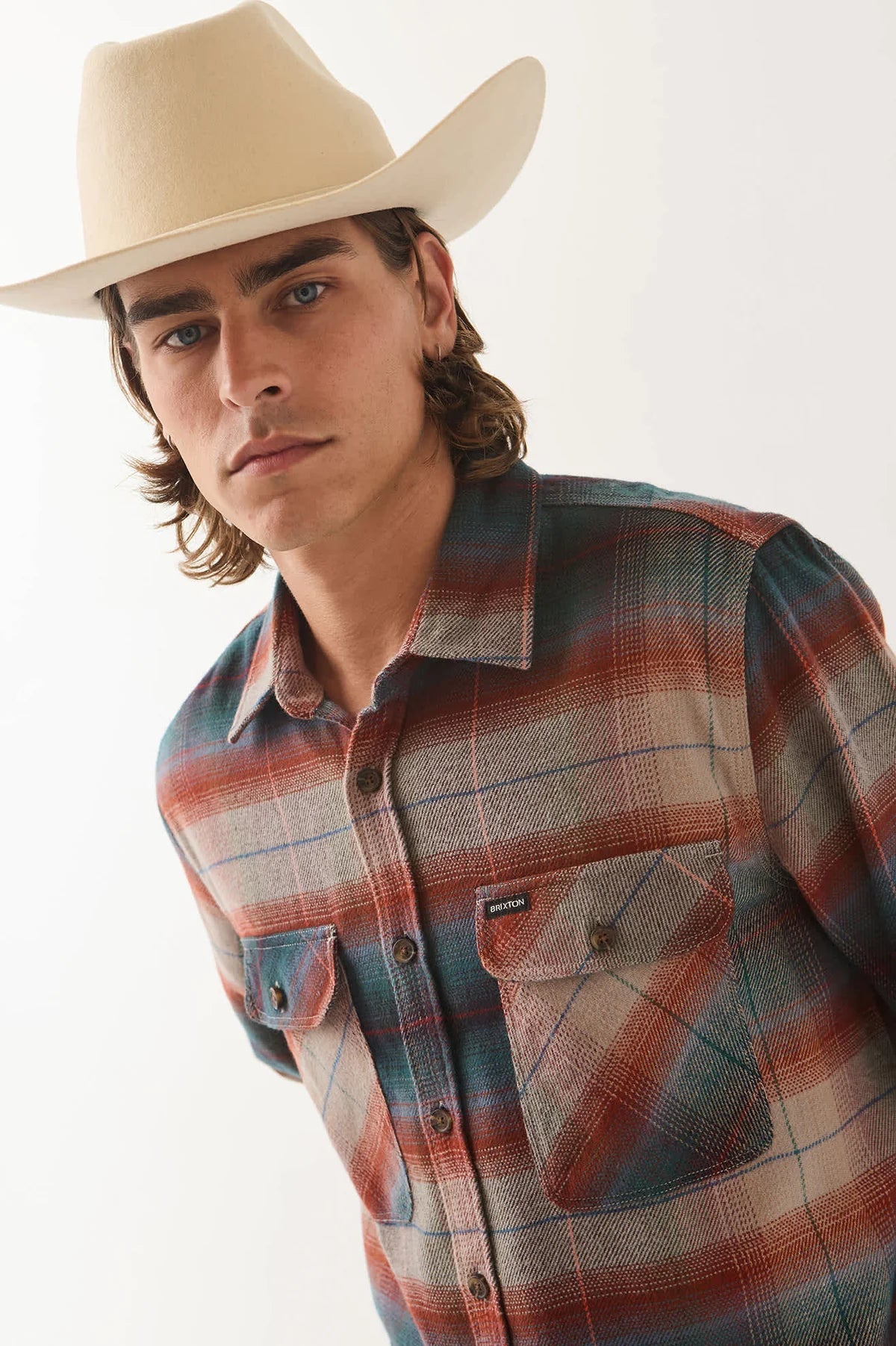 Brixton Bowery Flannel - Multi/Shadow