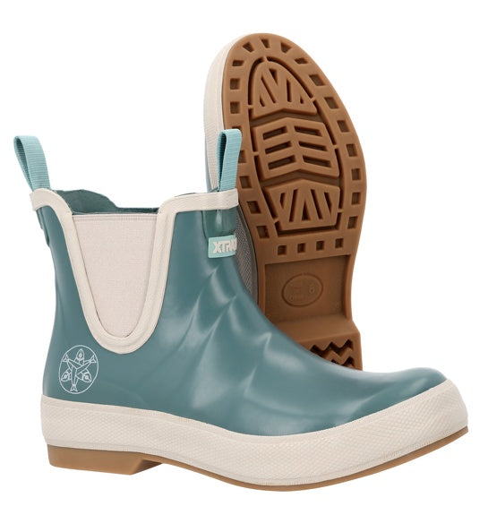 Xtratuf x Salmon Sisters Women’s 7 inch Ankle Deck Boot - Marine Blue