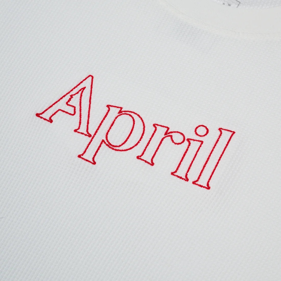 April Skateboarding Thermal L/S - White/Red
