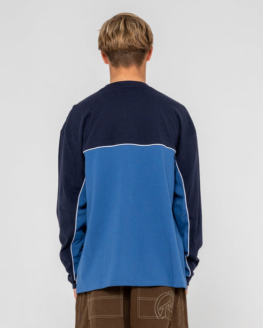 Rusty Infinity L/S Tee - Atlantic Blue