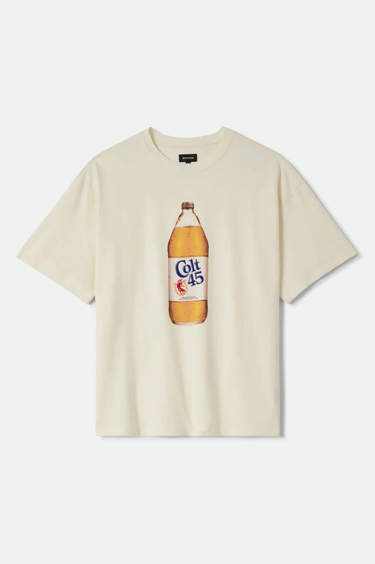Brixton x Colt 45 40oz Oversized Tee - Cream
