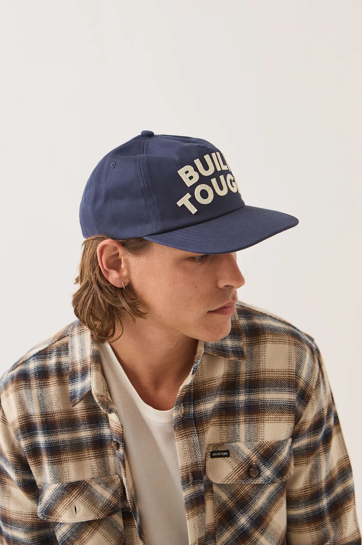 Brixton x Ford Built Tough Hat - American Navy