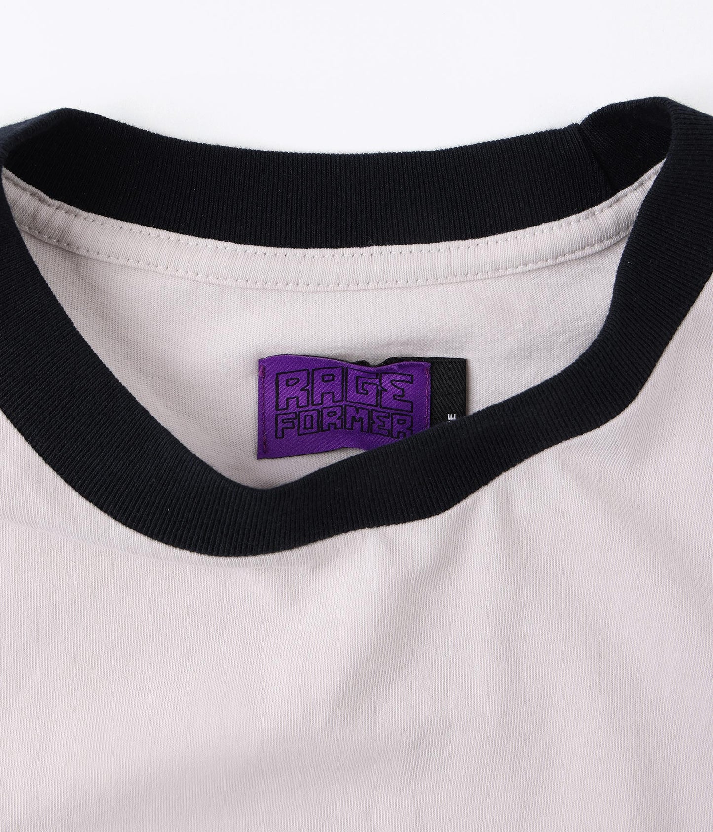 Former x Rage Tin Ringer Shrunken Tee - Bone/Black