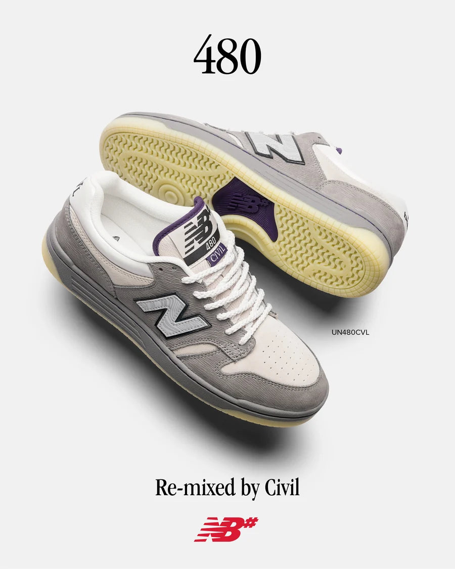 New Balance Numeric X Civil 480 - Clam Grey