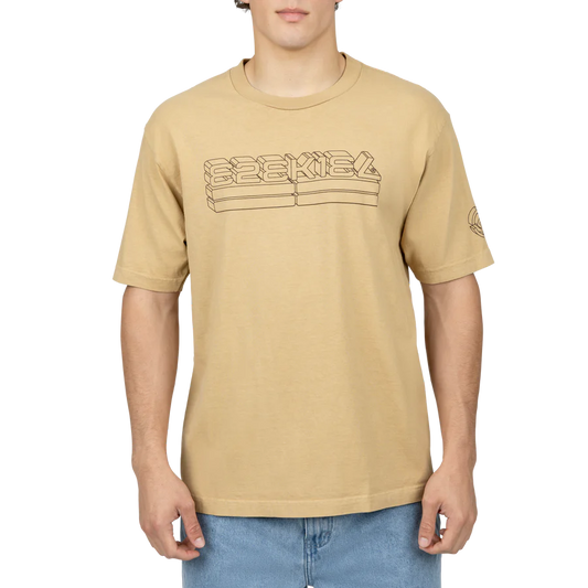 Ezekiel Sketch Air T-Shirt Tee - Sand