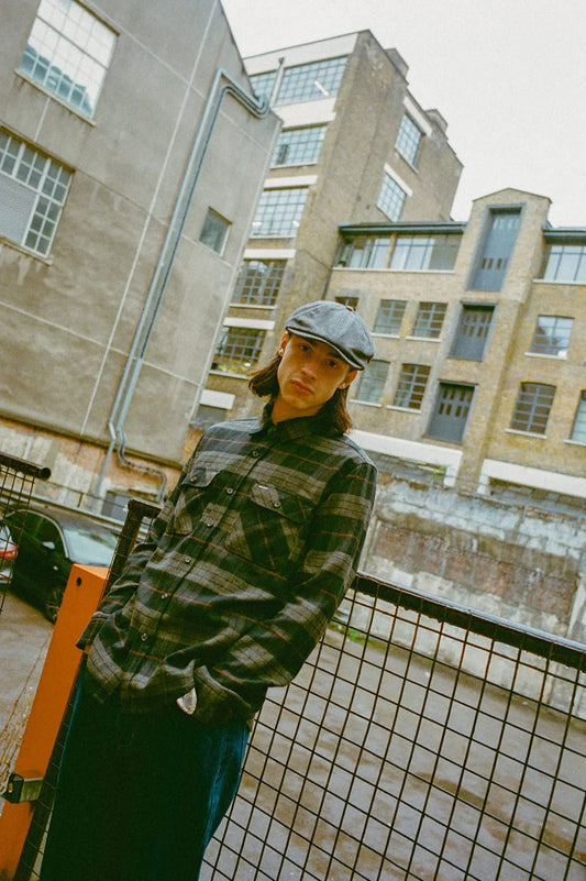 Brixton Bowery Flannel - Black/Charcoal