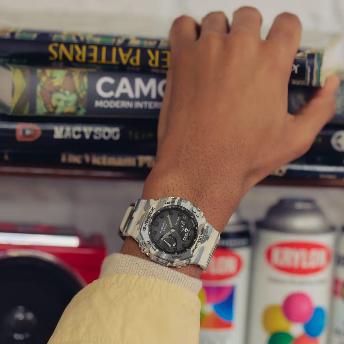 G-Shock GA2100CM-5A Analog-Digital Camo Watch