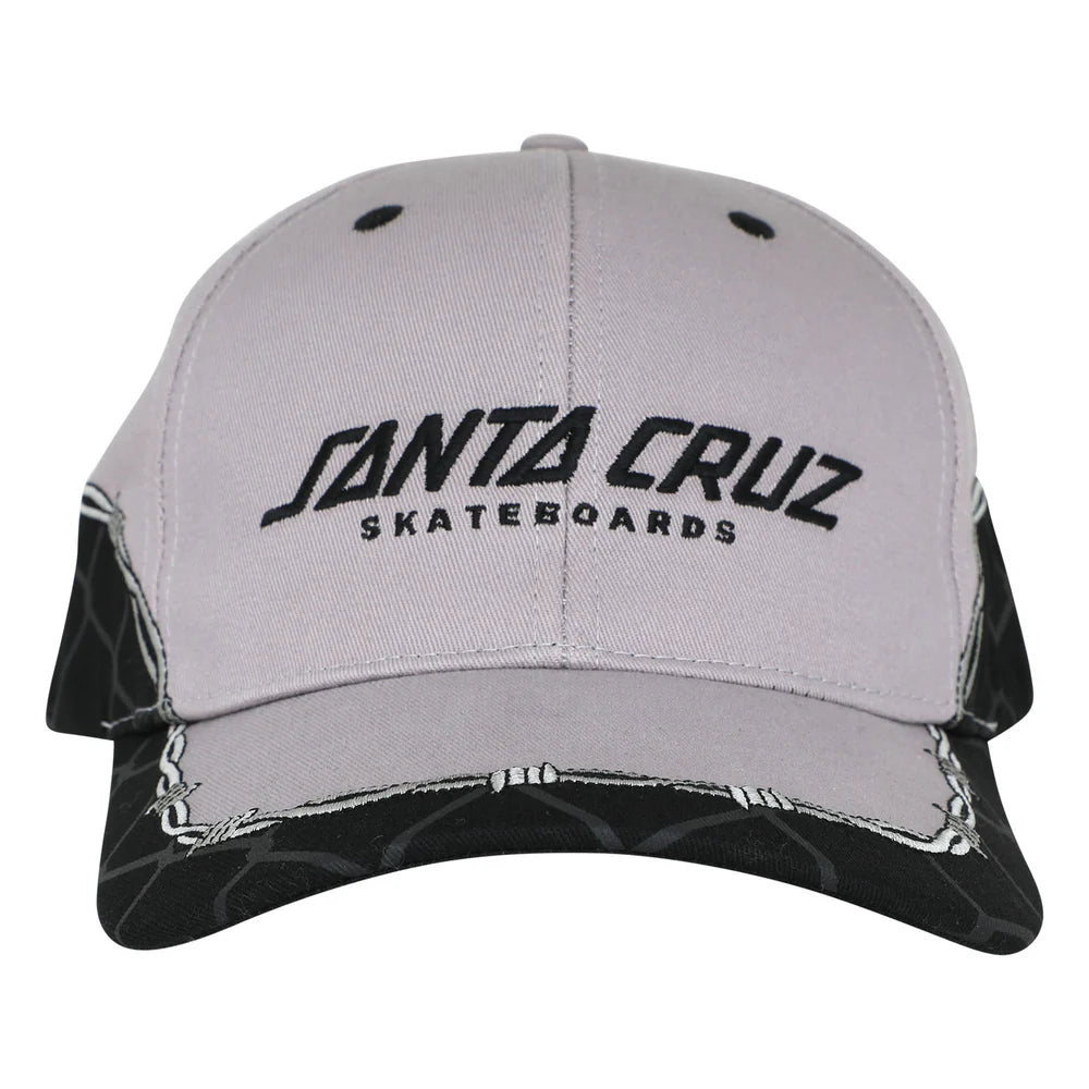 Santa Cruz Spot Chain Structured SnapBack Hat - Grey/Black