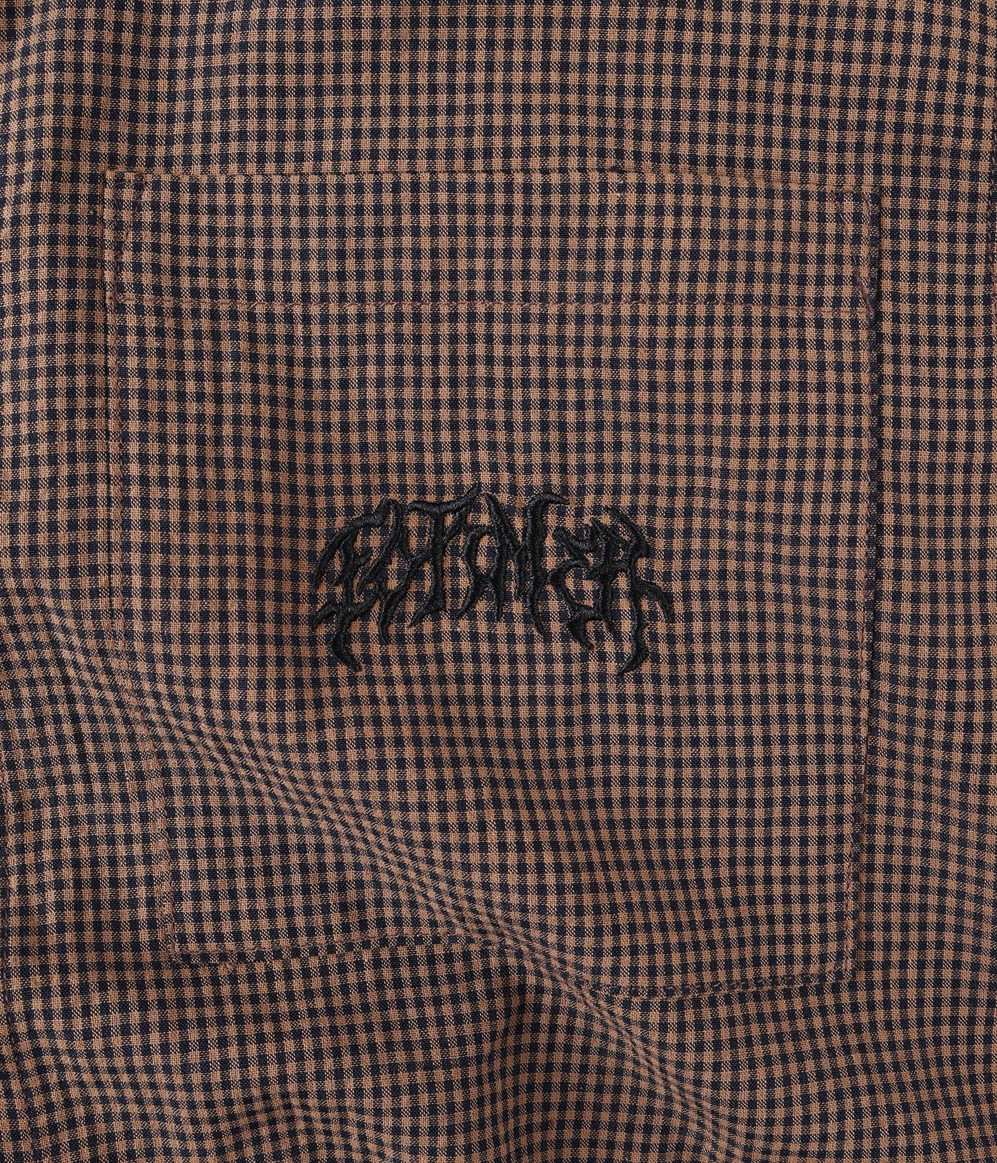 Former Vivian Check S/S Shirt - Brown