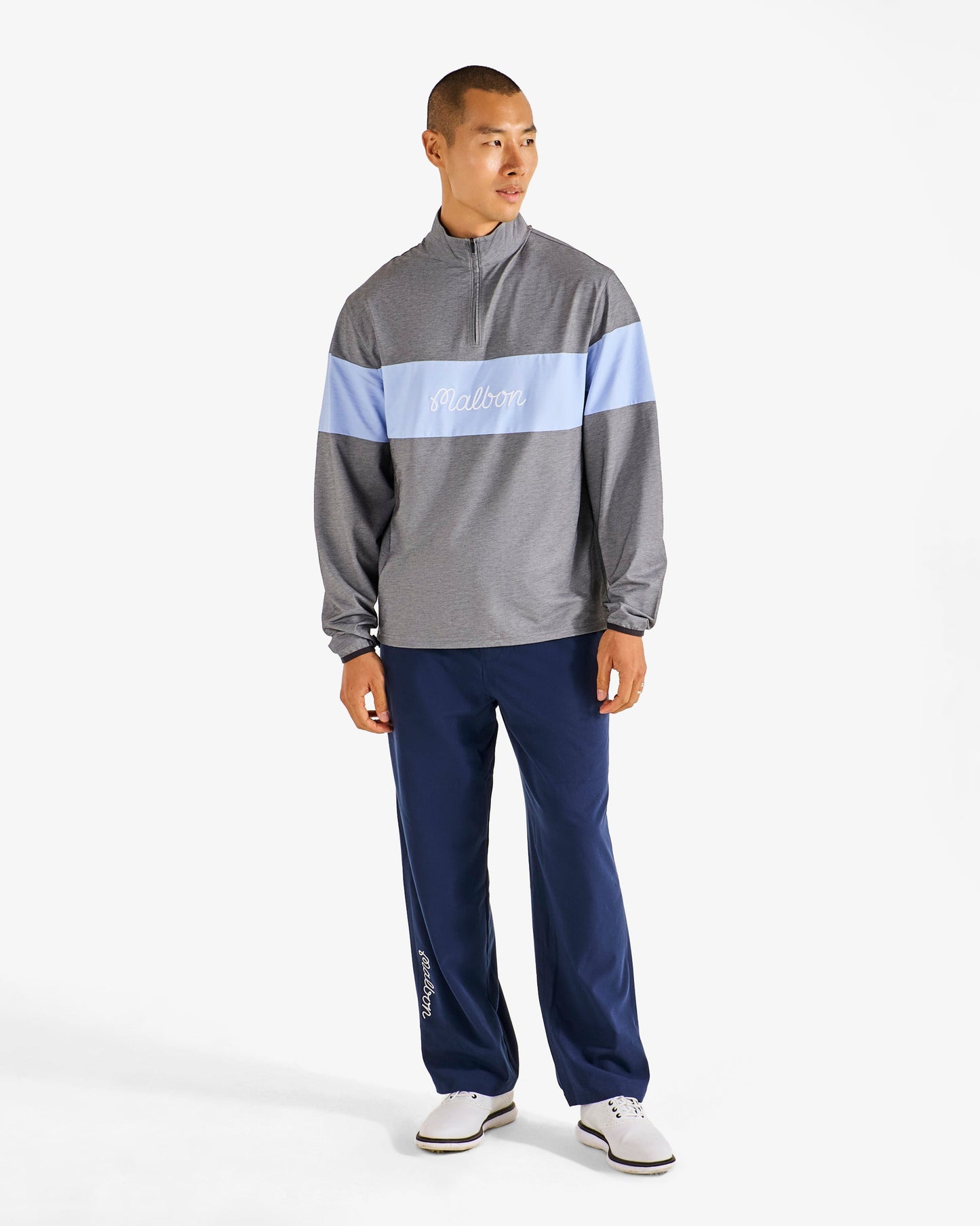 Malbon Horizon Pullover - Black Chambray
