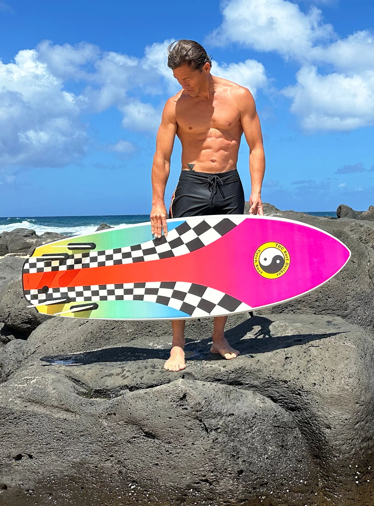 Odysea Bat Tail Quad 5'8" T&C Surf Designs® - Blue