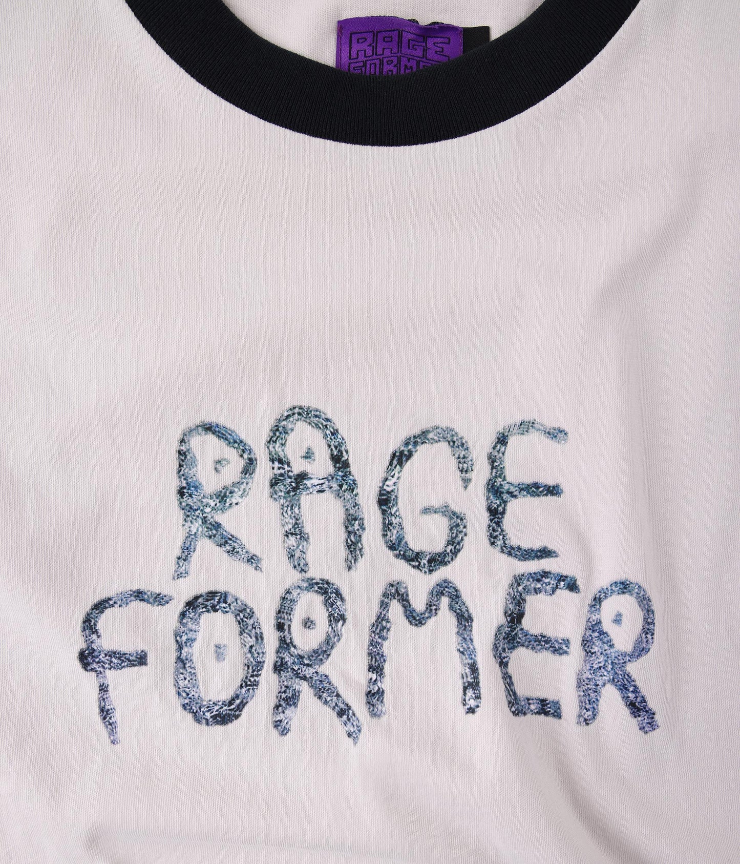 Former x Rage Tin Ringer Shrunken Tee - Bone/Black