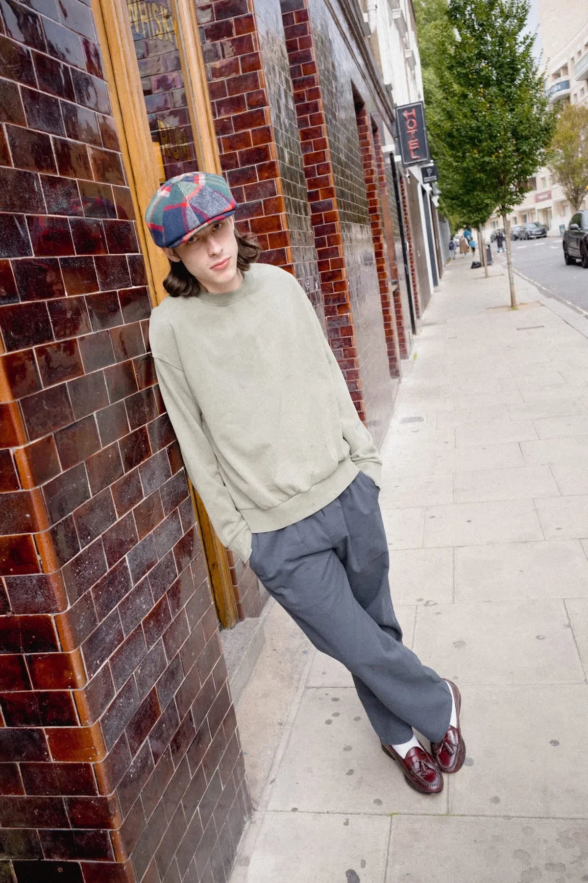 Brixton Baseline Crewneck - Olive Surplus Vintage Wash