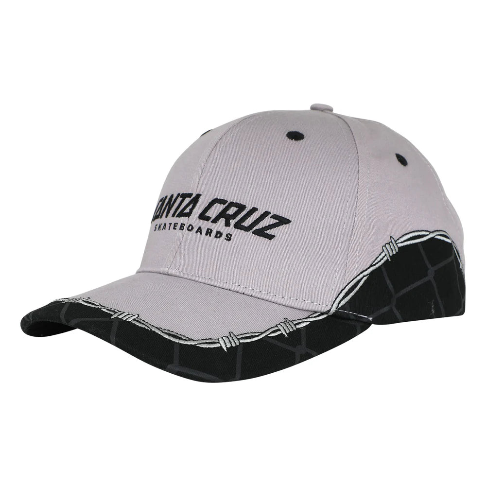 Santa Cruz Spot Chain Structured SnapBack Hat - Grey/Black