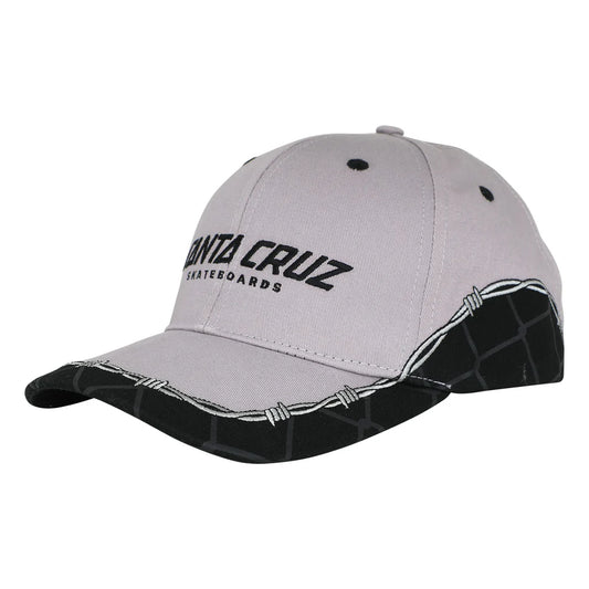 Santa Cruz Spot Chain Structured SnapBack Hat - Grey/Black