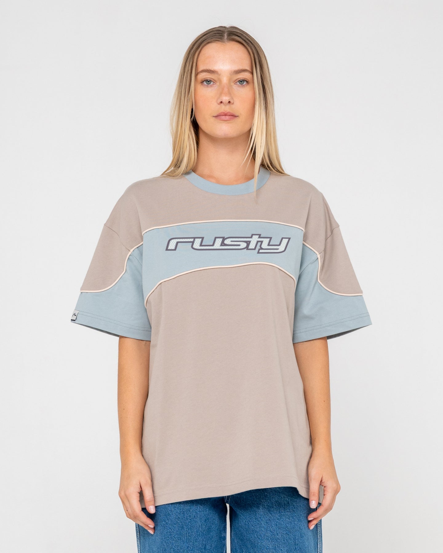 Rusty Kinetic Oversize Tee - Ultimate Grey