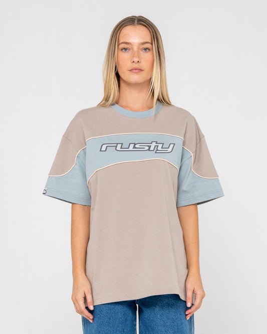 Rusty Kinetic Oversize Tee - Ultimate Grey