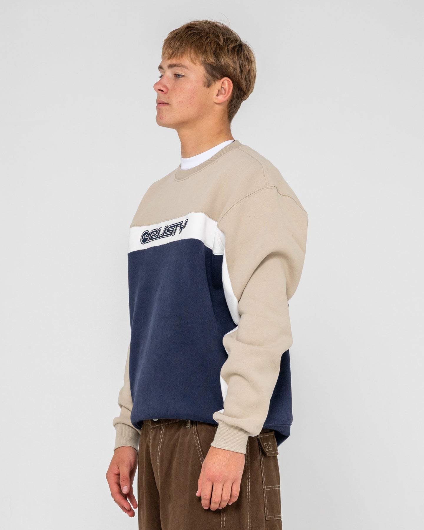 Rusty Pod Racer Crew Fleece - Navy Blue