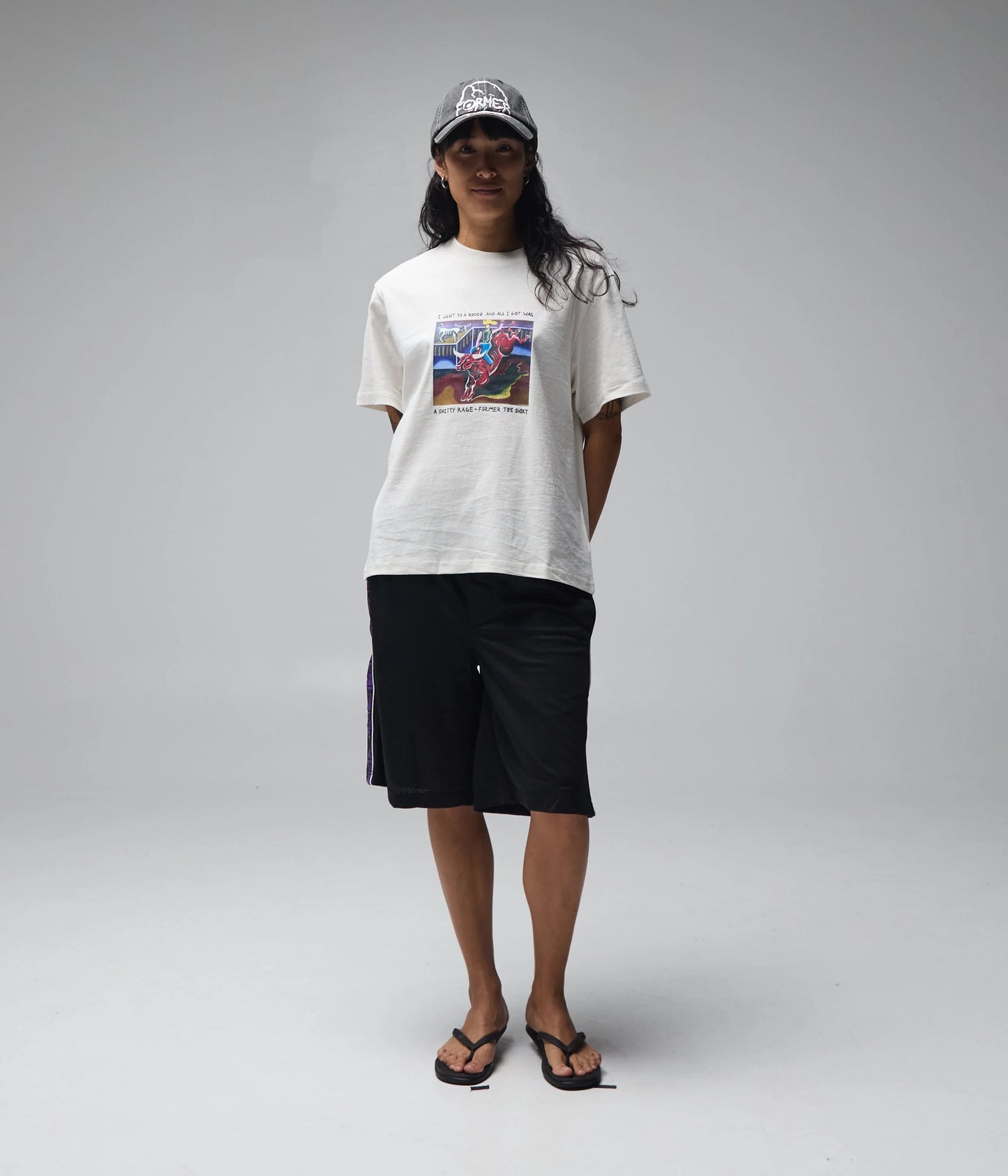 Former x Rage Rodeo Shrunken Tee - Bone