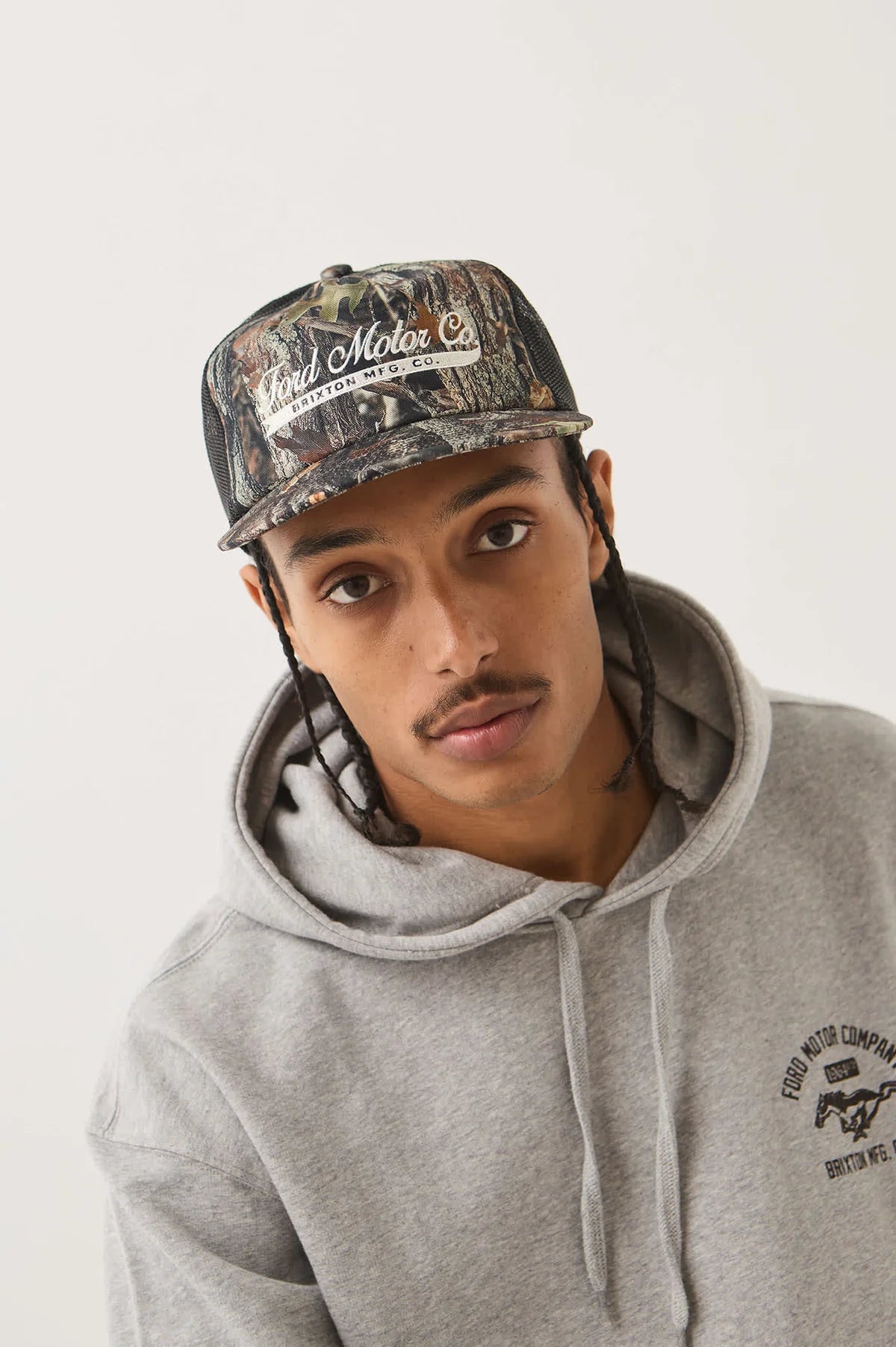 Brixton x Ford Trucker Hat - Boxwood Green