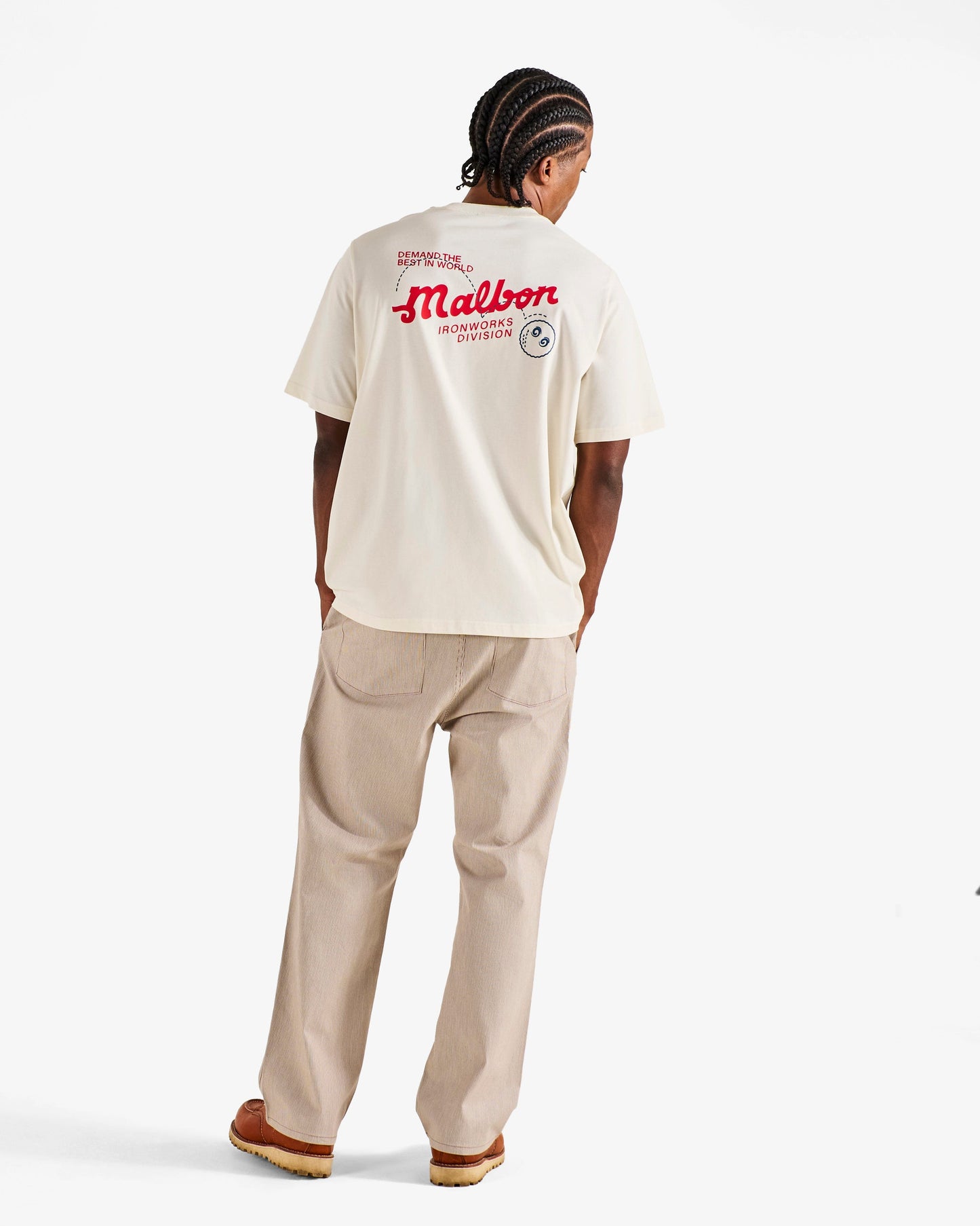 Malbon Vista Demand Pocket Tee - Ivory