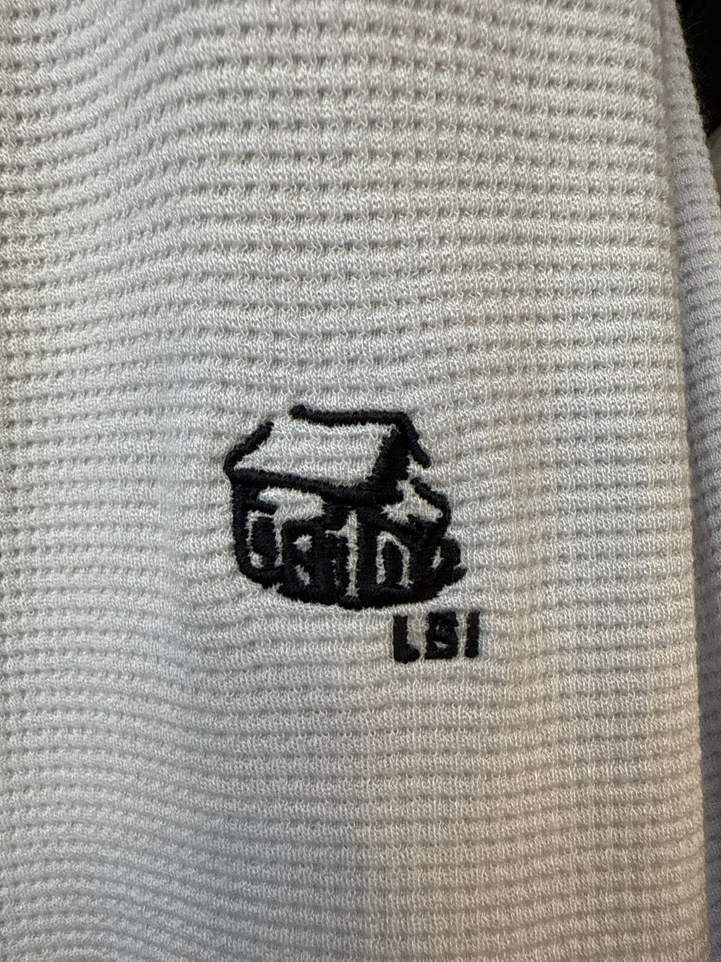 Performance Waffle Quarter Zip - Heather Light Grey