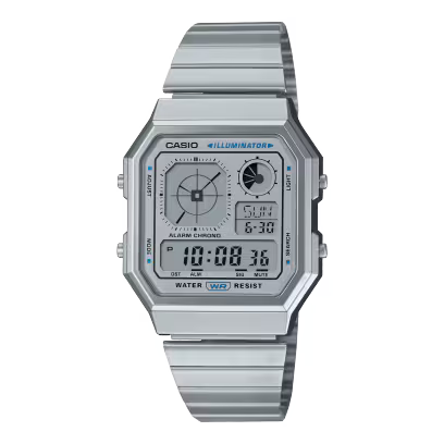 Casio A130WE-7A Vintage Silver Watch