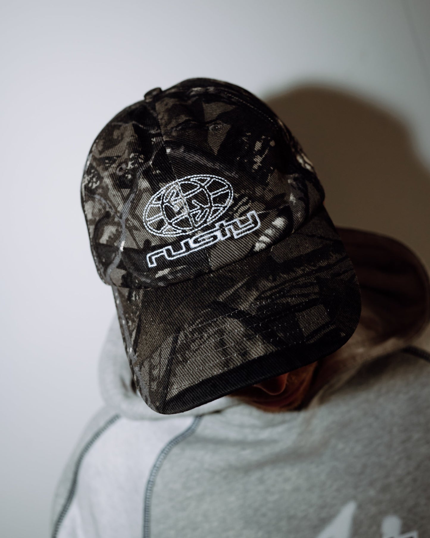 Rusty Rambo Camo Dad Hat - Grey Camo