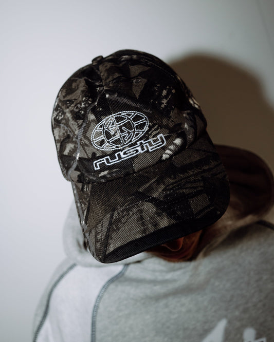 Rusty Rambo Camo Dad Hat - Grey Camo