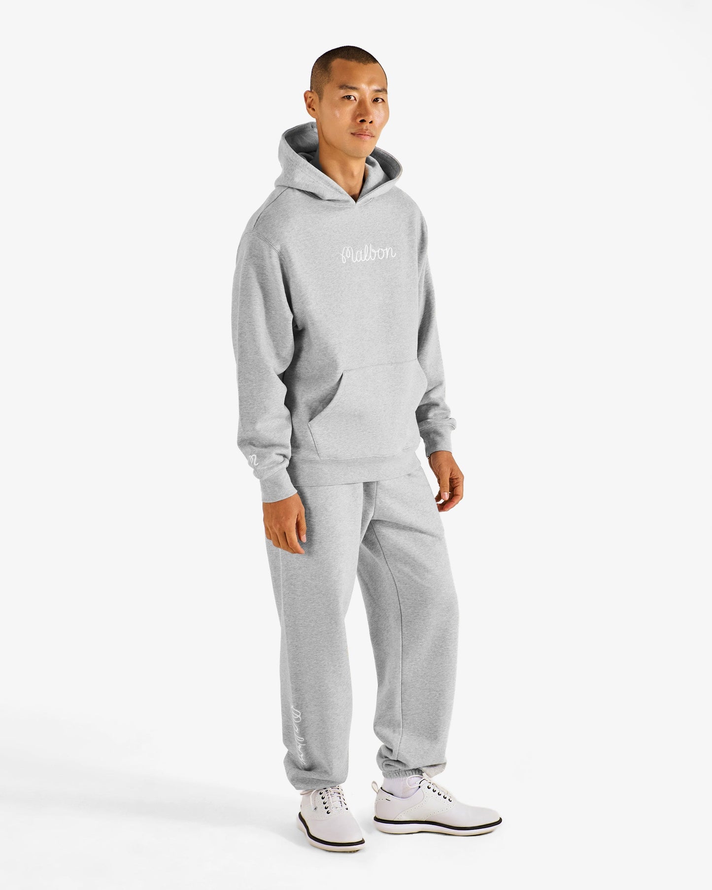 Malbon Fesque Hoodie - Heather Grey