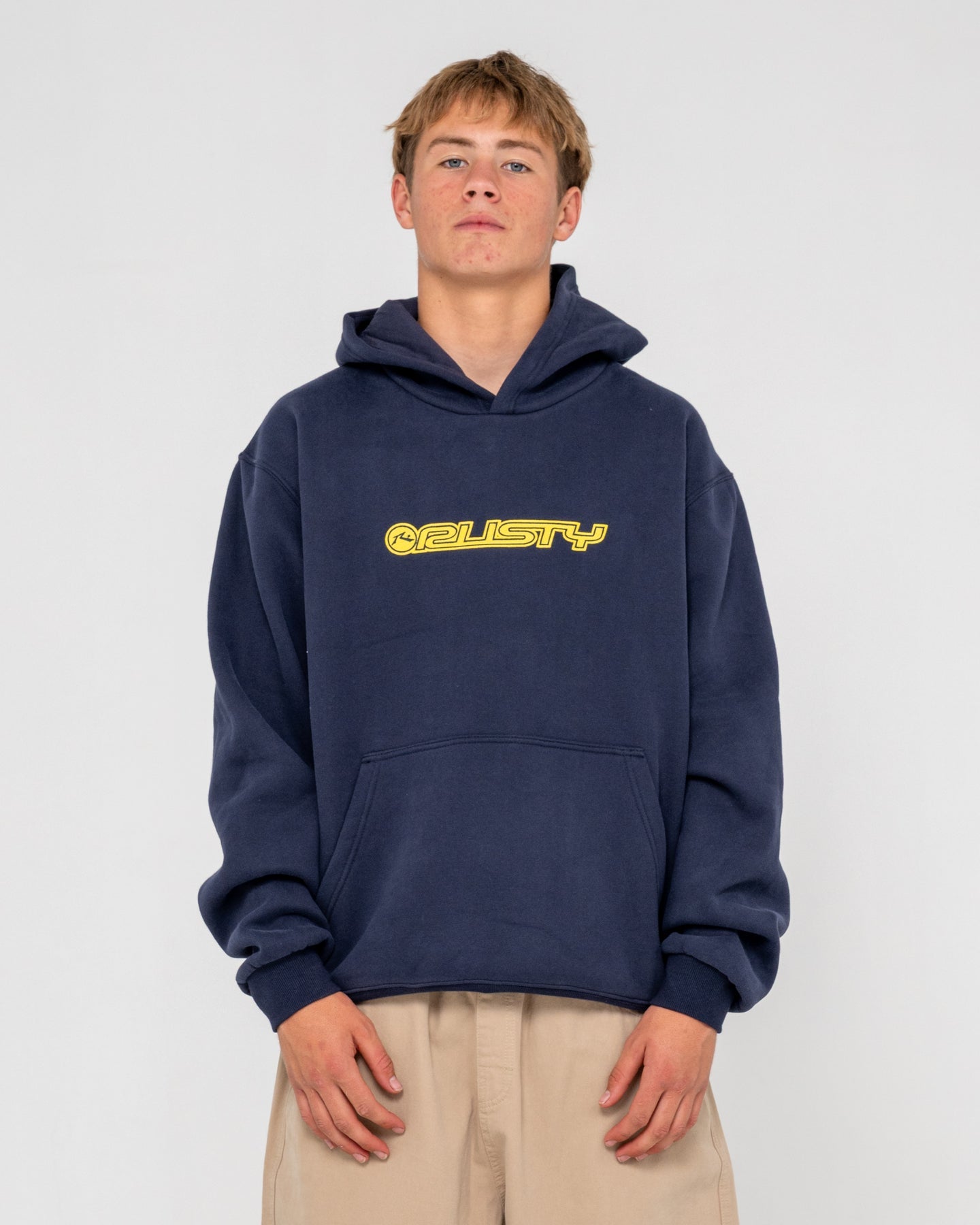 Rusty Flip Daddy 2.0 Hooded Fleece - Navy Blue